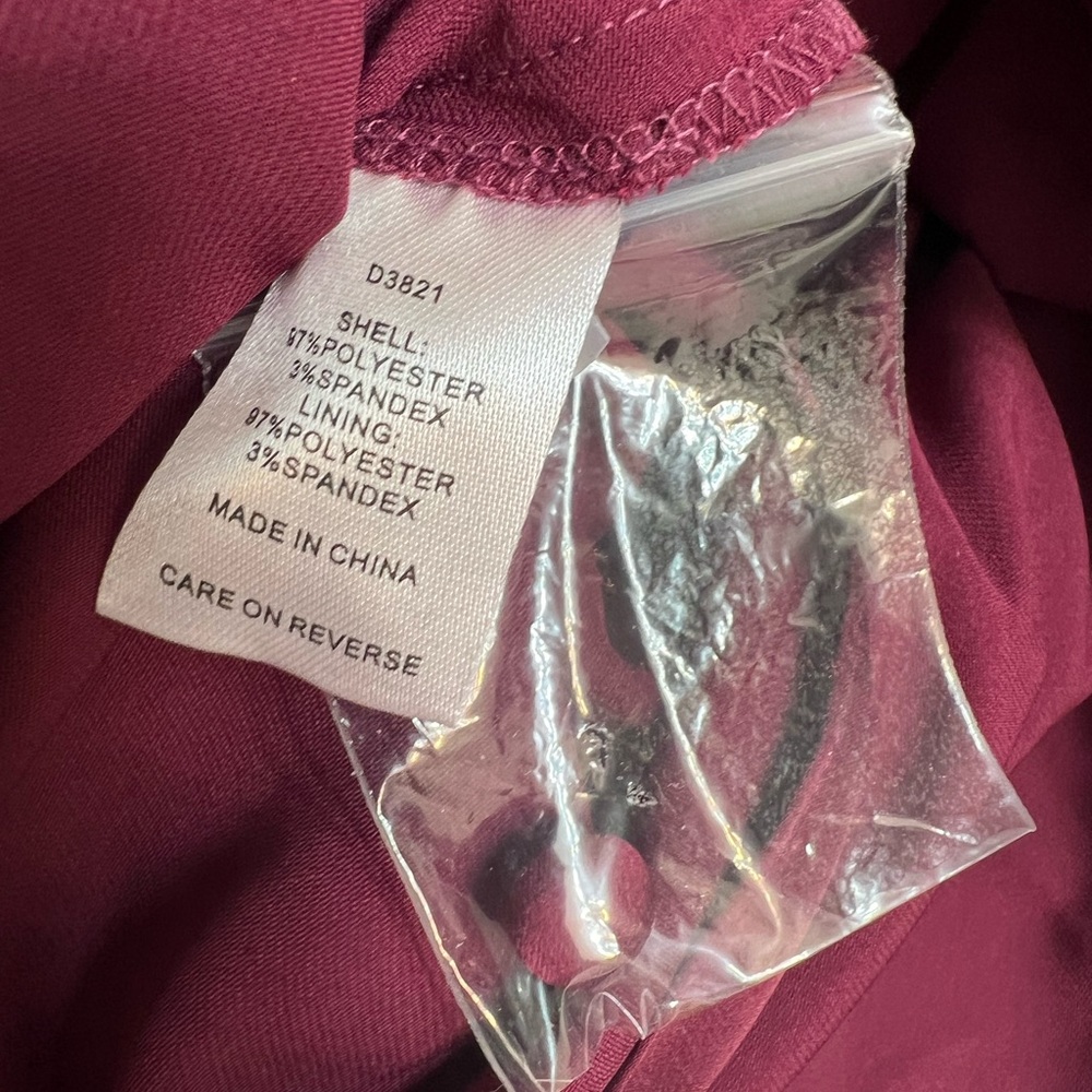 V-neck Midi Dress Fit and Flare Cranberry ALEXIA ADMOR Nola Dress Size 12 NWT - Picture 10 of 11